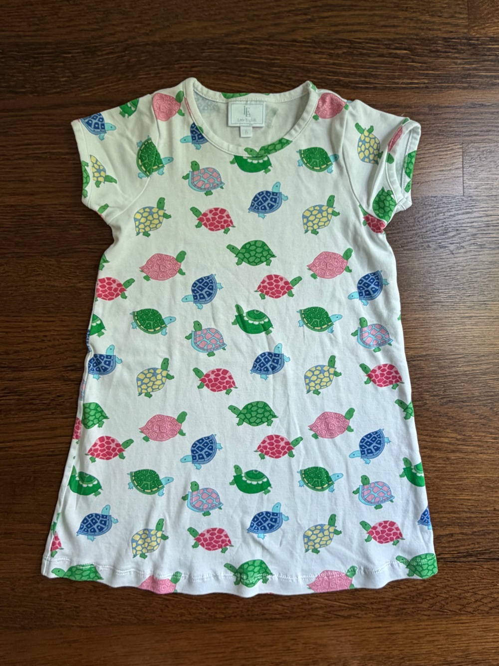 Little English Turtle Print Pima Play Dress size 6*